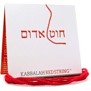 60in Red Wool String Kabbalah Bracelet Kit for Spiritual Protection with Blessin
